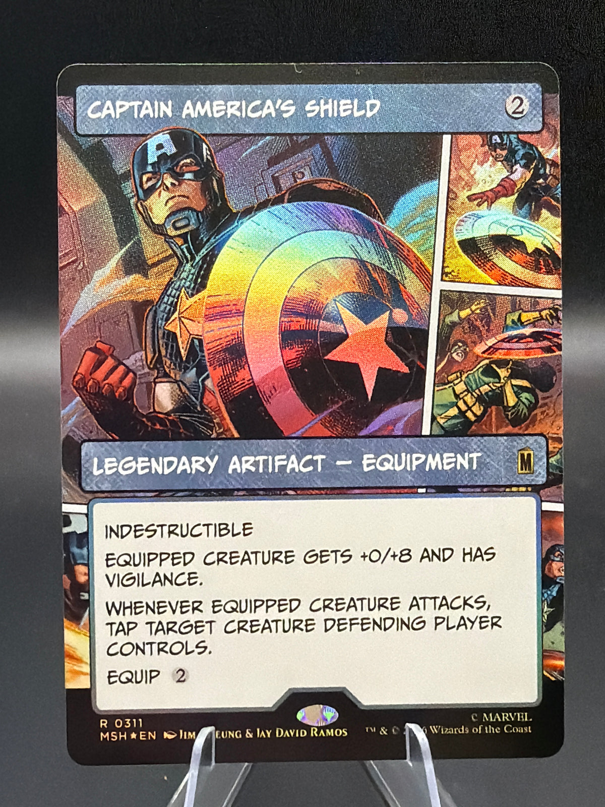 MTG TCG: 2026 Captain America's Shield (Borderless) (Foil) - 0311 - Marvel Super Heroes (MSH)