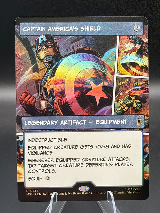 MTG TCG: 2026 Captain America's Shield (Borderless) (Foil) - 0311 - Marvel Super Heroes (MSH)