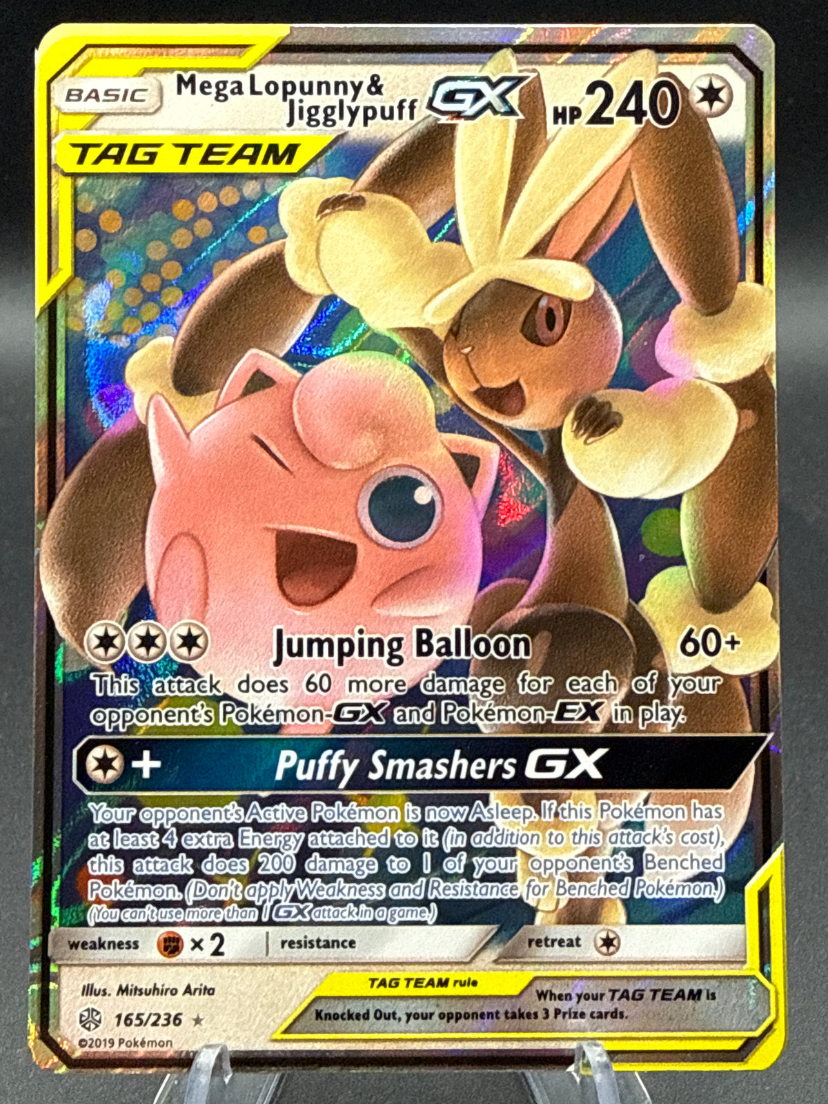 Pokémon TCG: 2019 Mega Lopunny & Jigglypuff GX - 165/236 - SM: Cosmic Eclipse