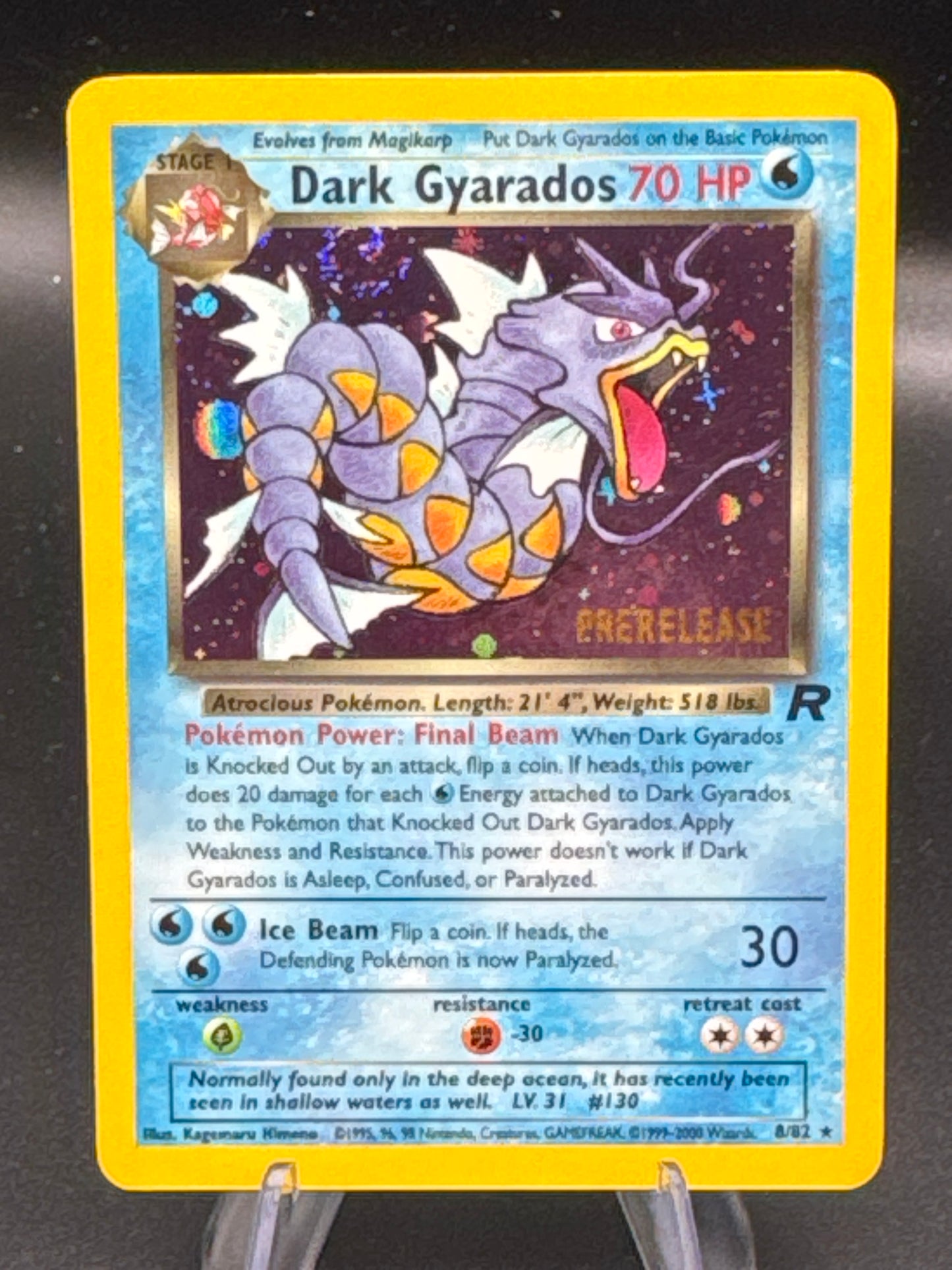 Pokémon TCG: 2000 Dark Gyarados (Prerelease) WoTC Promo