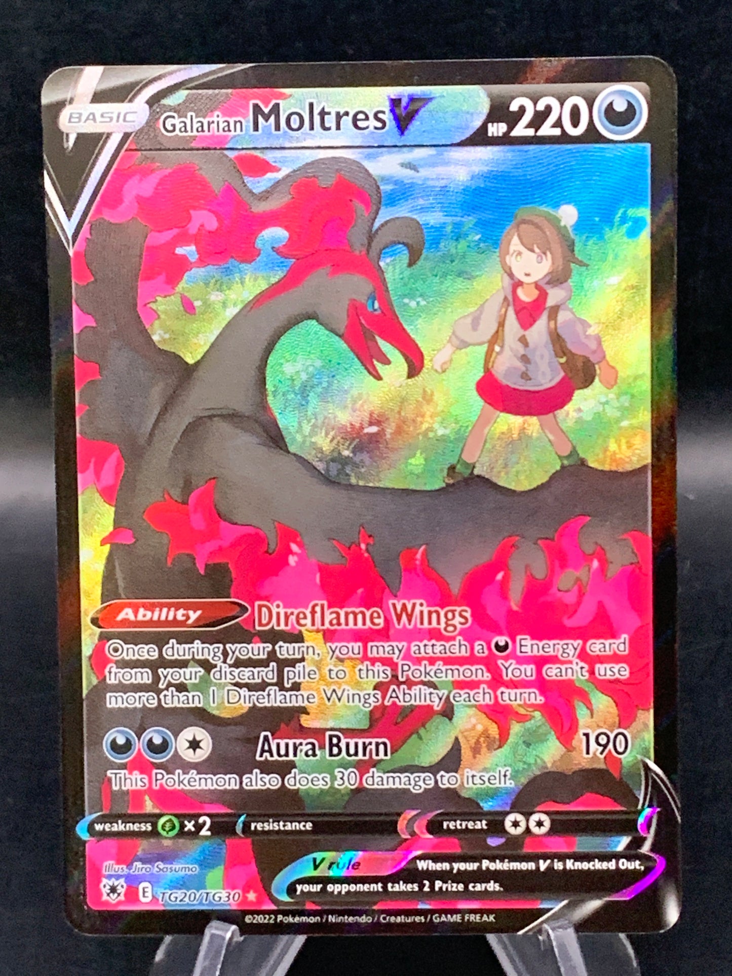 Pokémon TCG: 2022 Galarian Moltres V - TG20/TG30 - SWSH10: Astral Radiance Trainer Gallery