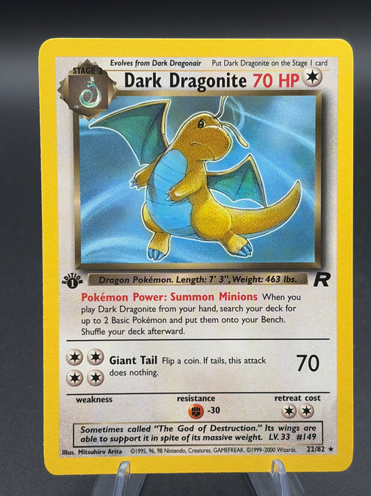 Pokémon TCG: 1999 1st Edition Dark Dragonite 22/82 Team Rocket