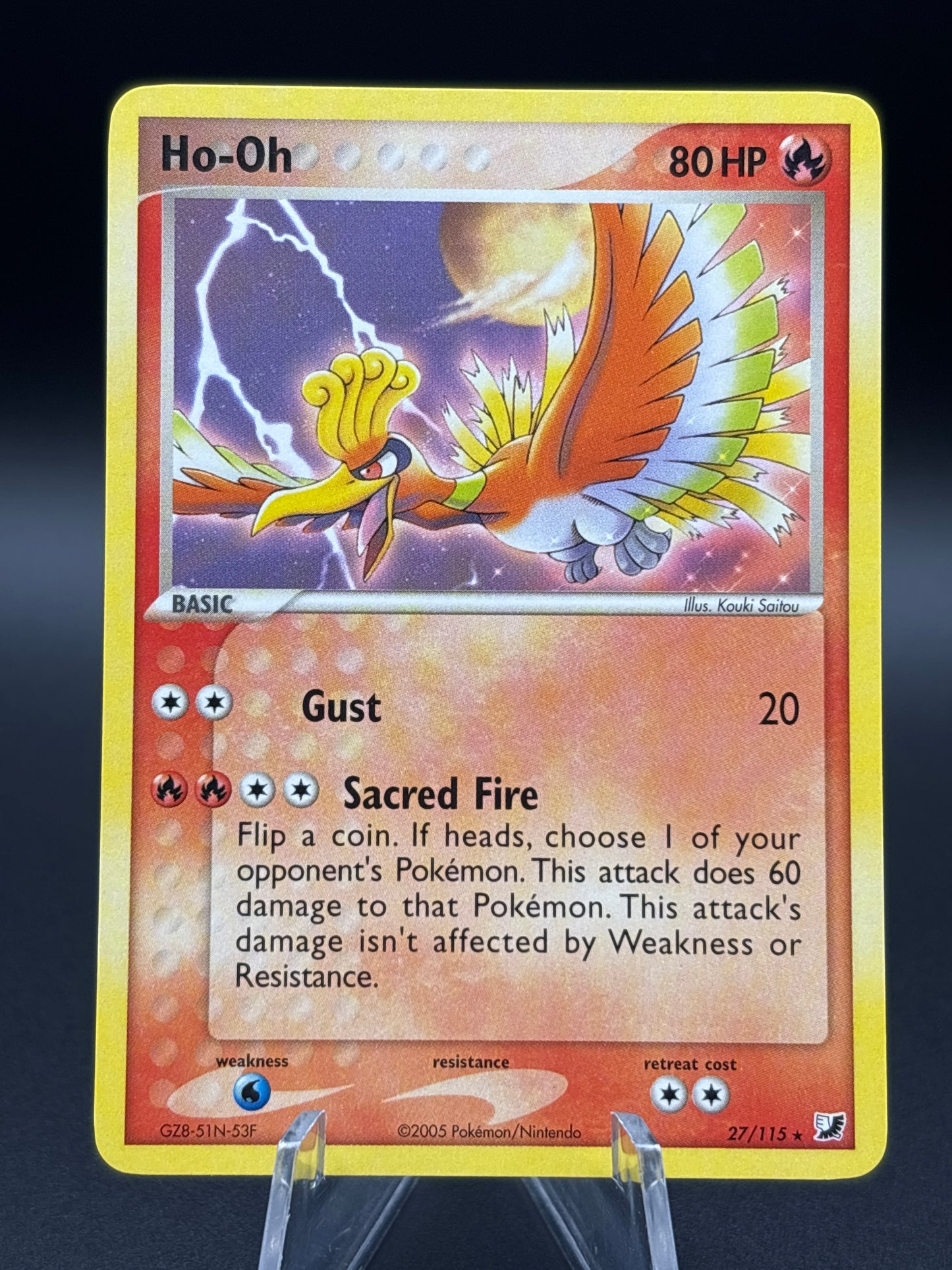 Pokémon TCG: 2005 Ho-oh 27/115 Unseen Forces