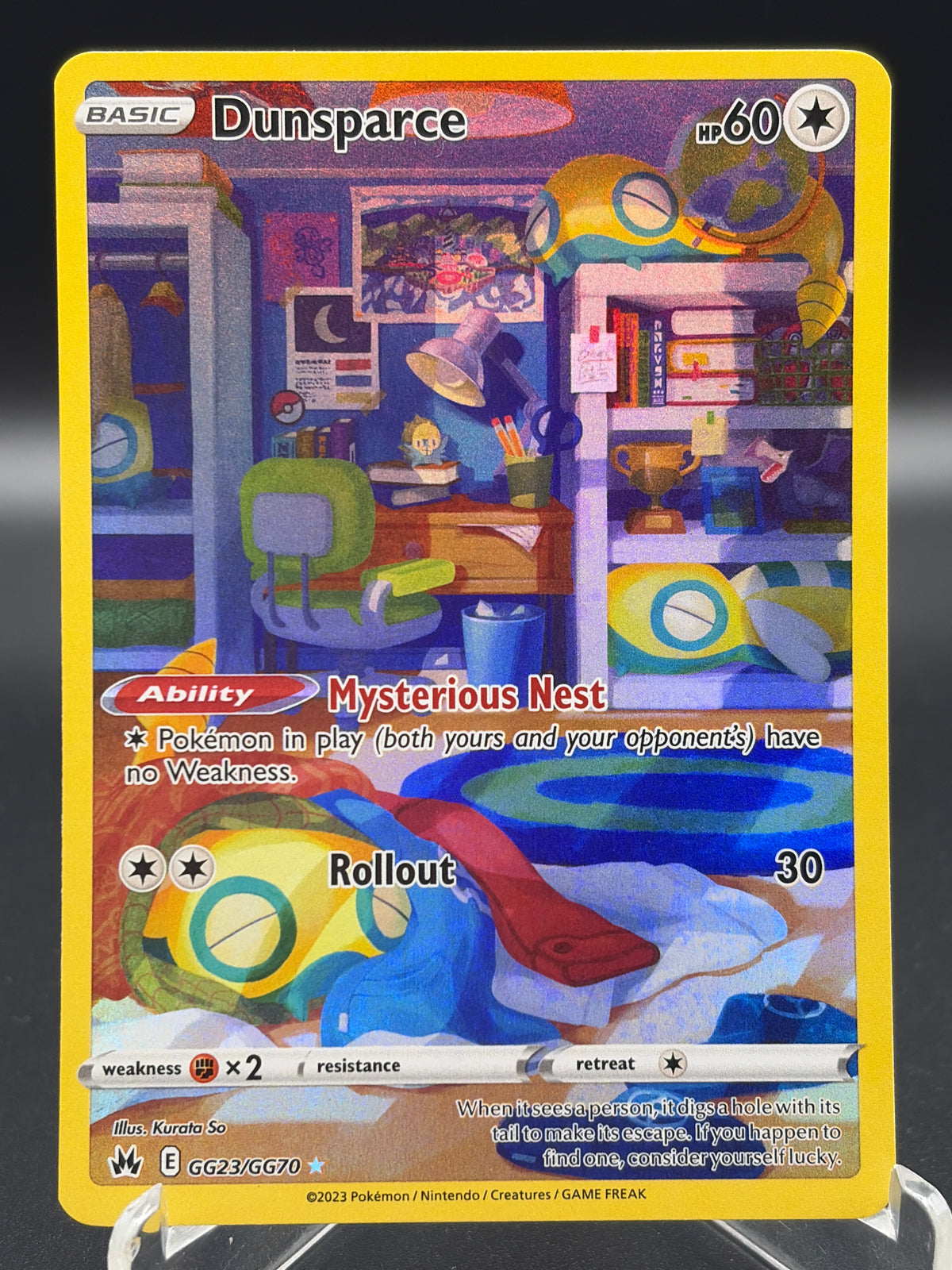 Pokémon TCG: 2023  Dunsparce - GG23/GG70 - SWSH: Crown Zenith Galarian Gallery