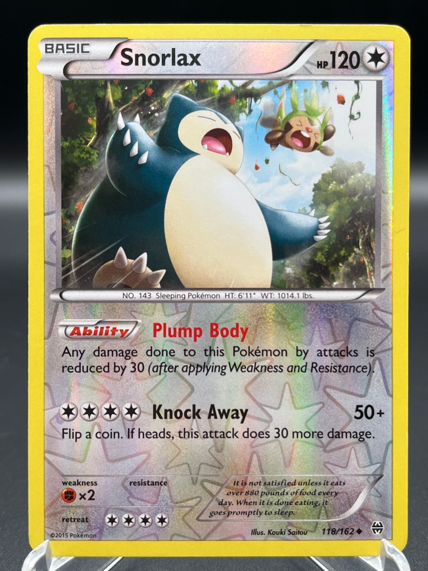 Pokemon TCG: 2015 Snorlax 118/162 - XY: BREAKthrough Reverse Holo