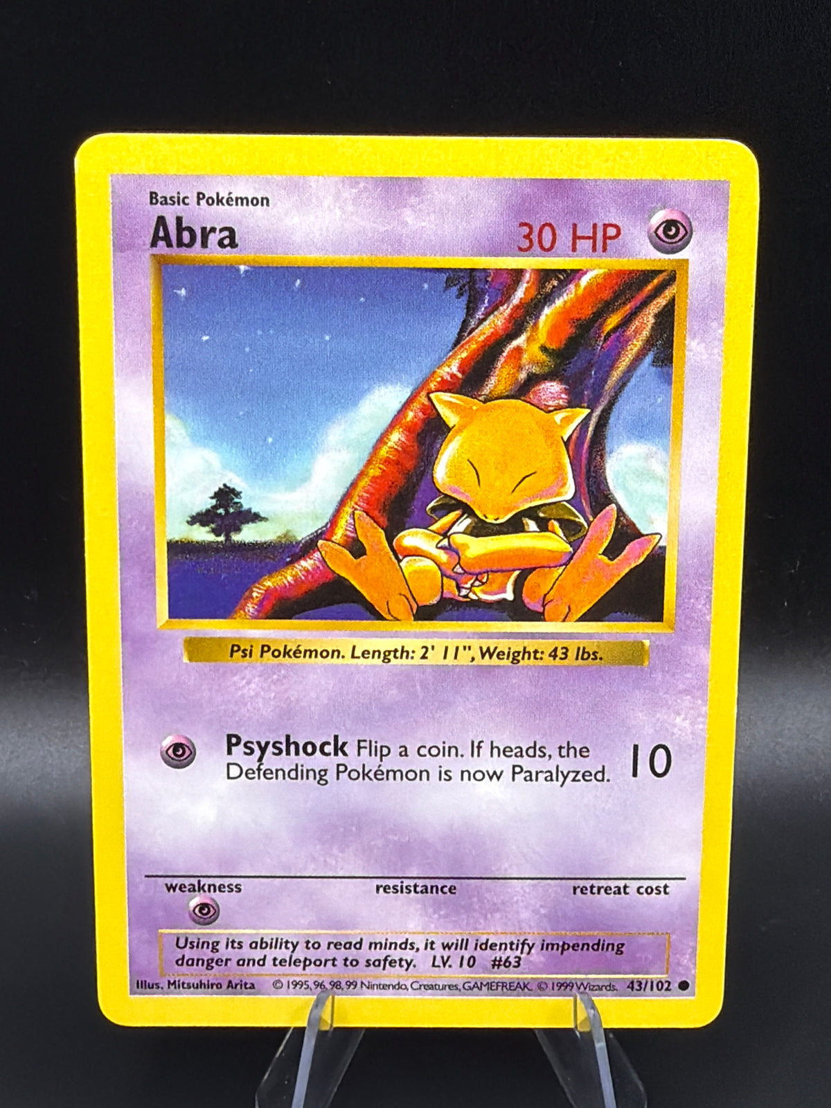Pokémon TCG: 1999 Abra - Base Set (Shadowless) (BSS)