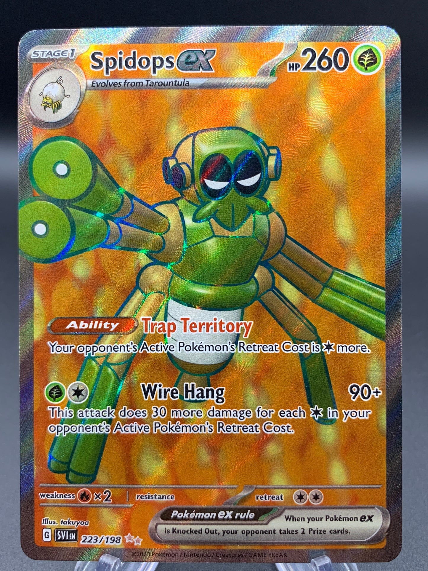 Pokémon TCG: 2023 Spidops ex - 223/198 - SV: Scarlet & Violet Base Set