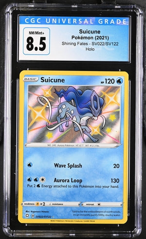 Pokémon TCG: 2021 CGC 8.5 Suicune SV022/SV122 Sword & Shield Shining Fates
