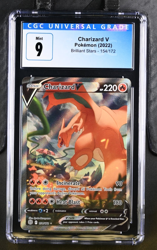 CGC 9 Pokémon TCG: 2022 Charizard V - 154/172 - Brilliant Stars