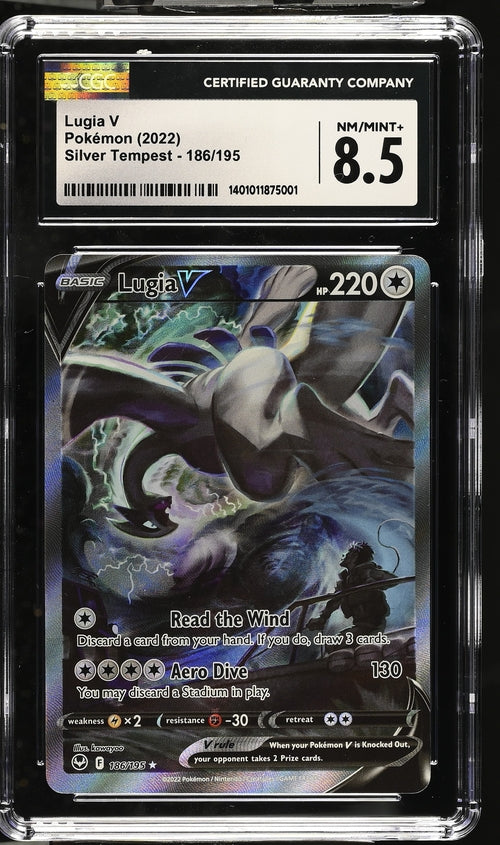 CGC 8.5 Pokémon TCG: 2022 Lugia V 186/195 Silver Tempest