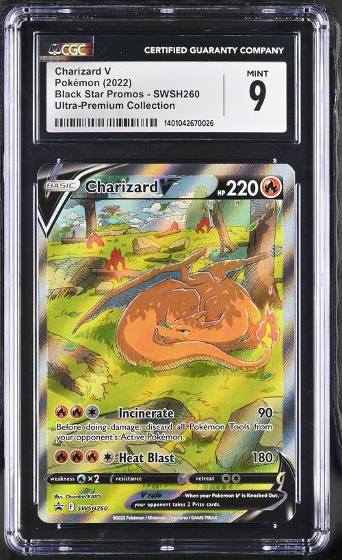 CGC 9 Pokémon TCG: 2022 Charizard V SWSH260 Sword & Shield Promo
