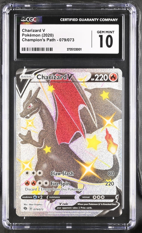 CGC 10 Pokémon TCG: 2020 Charizard V 079/073 SWSH: Champion's Path Secret Rare
