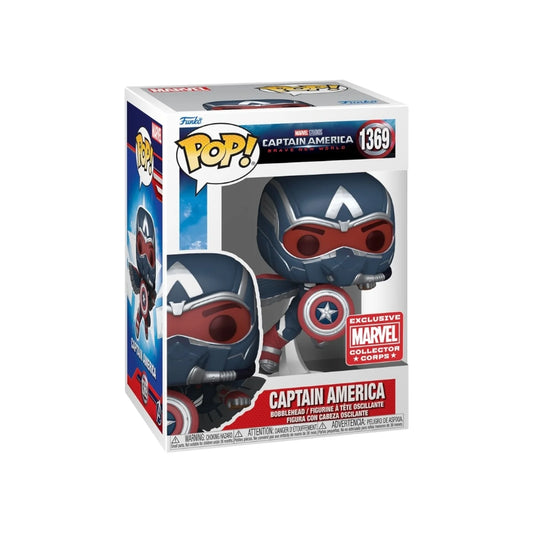 Funko PoP! Marvel: Captain America (Captain America Brave New World) 1369 (Marvel Collector Corps Exclusive)