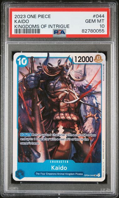PSA 10 One Piece TCG: Kaido OP04-044 KINGDOMS OF INTRIGUE