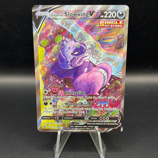 Pokémon TCG: 2021 Galarian Slowking V 179/198 Chilling Reign Alt Art