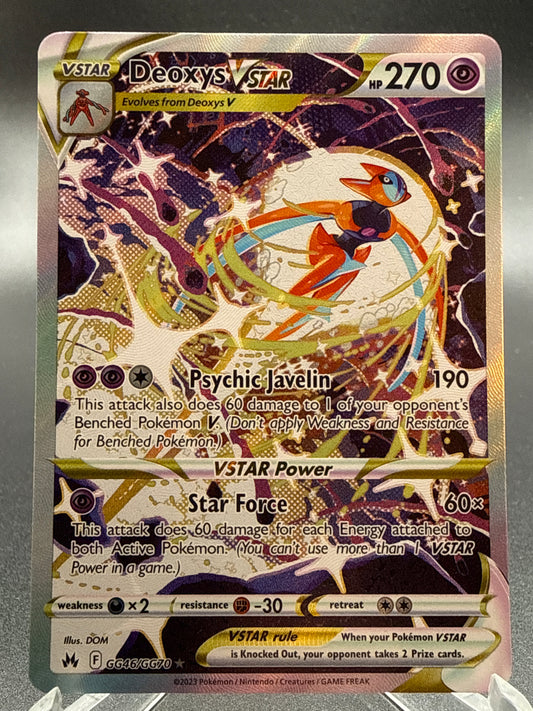 Pokémon TCG: 2023 Deoxys VSTAR GG46/GG70 SWSH: Crown Zenith Galarian Gallery