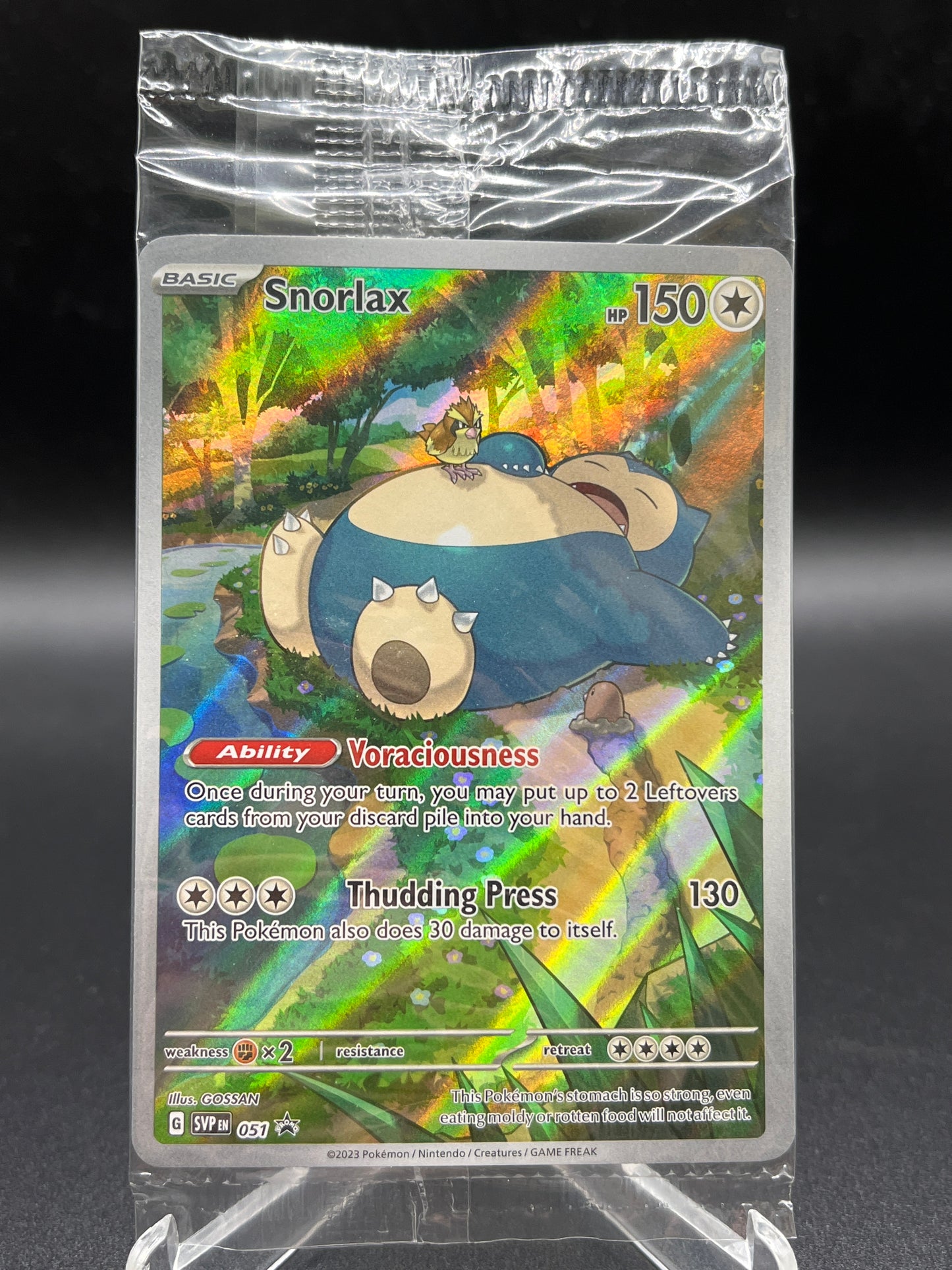 Pokémon TCG: 2023 Snorlax #051 SV: Scarlet & Violet Promo Sealed