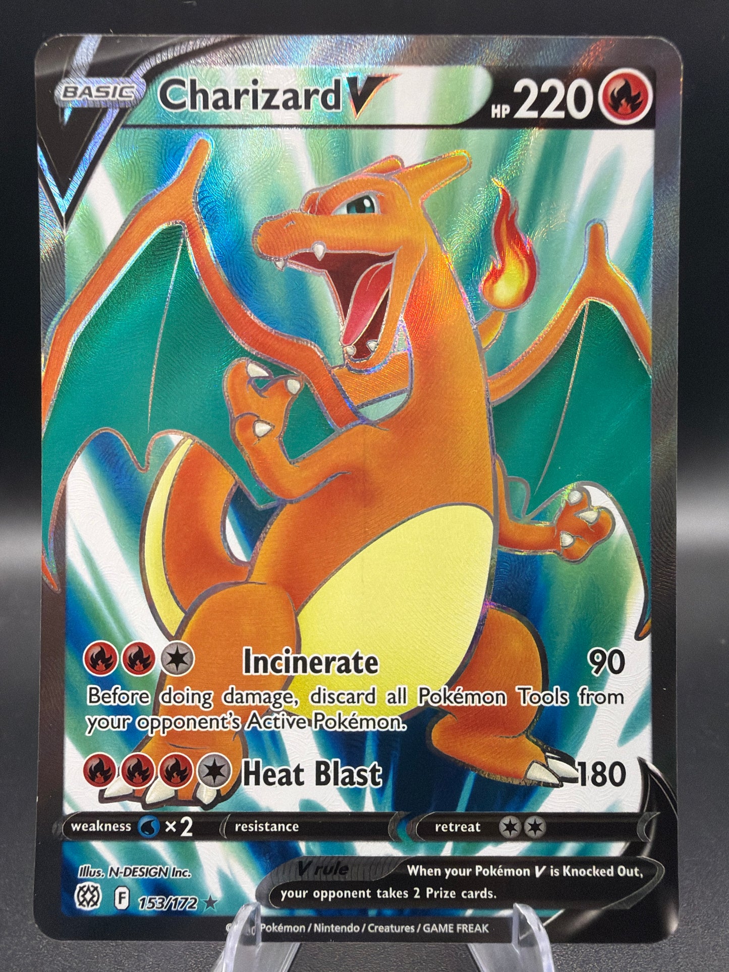 Pokémon TCG: 2022 Charizard V - 153/172 - Brilliant Stars Full Art
