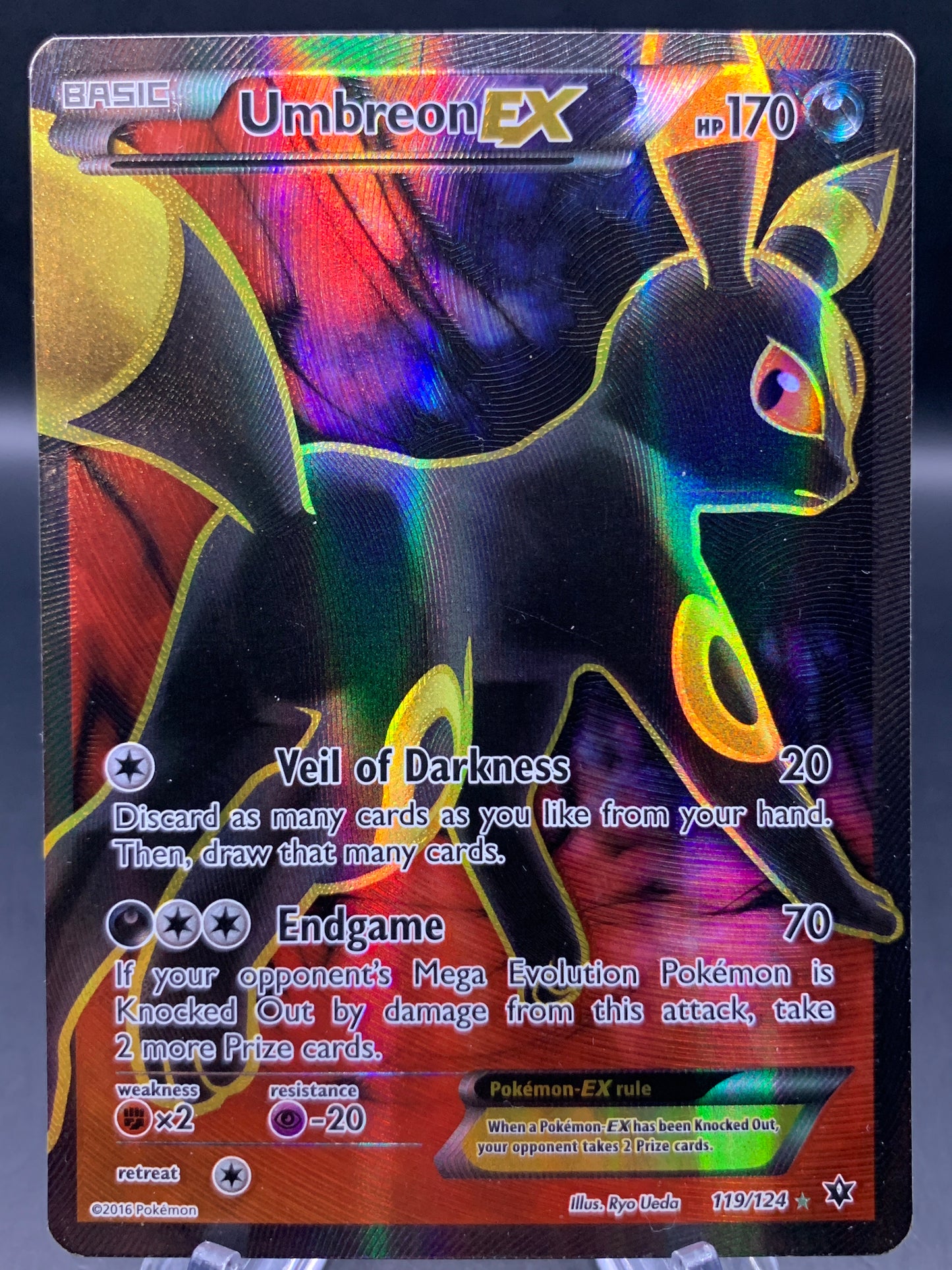 Pokémon TCG: 2016 Umbreon EX - 119/124 - XY: Fates Collide