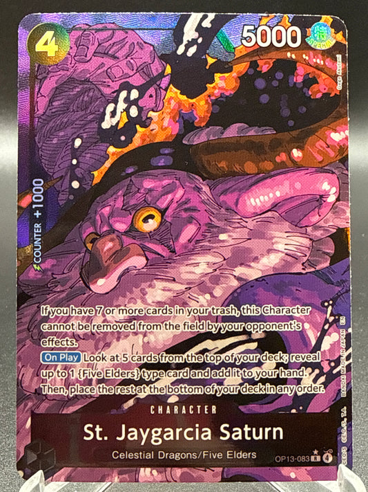 One Piece TCG: St. Jaygarcia Saturn OP13-083 Carrying on His Will