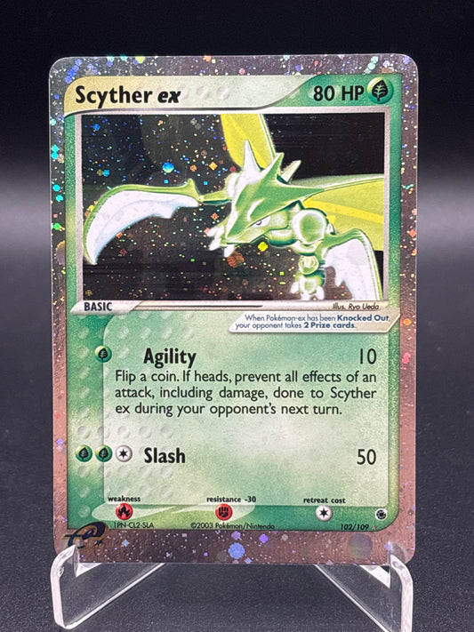 Pokémon TCG: 2003 Scyther ex 102/109 EX Ruby and Sapphire