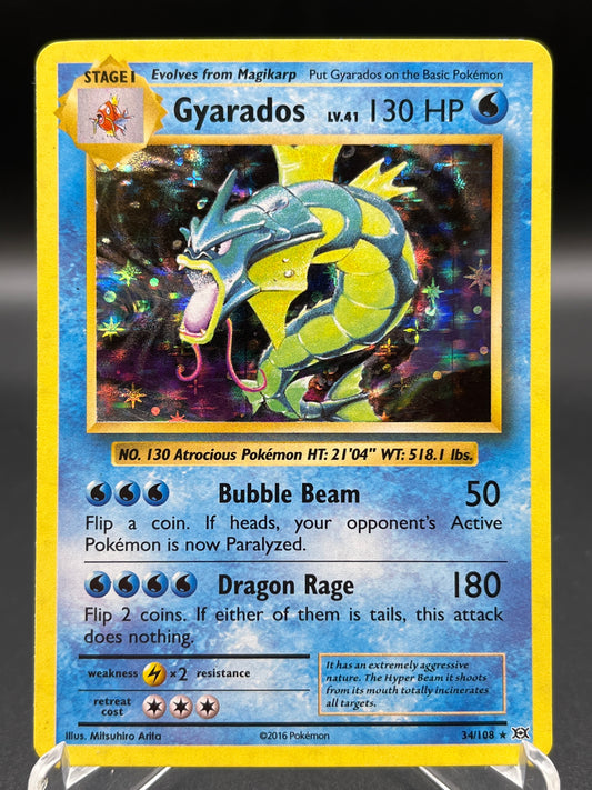 Pokémon TCG: 2016 Gyarados 34/108 - XY: Evolutions Holo