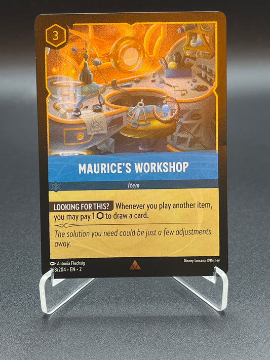 Lorcana TCG: Maurice's Workshop (Cold Foil) 168/204 Rise of the Floodborn