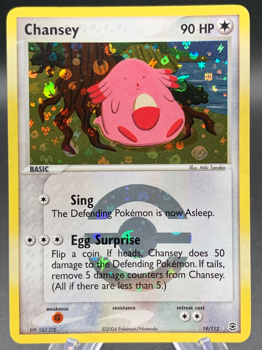 Pokémon TCG: 2004 Chansey - 19/112 - EX FireRed & LeafGreen Reverse-Holo