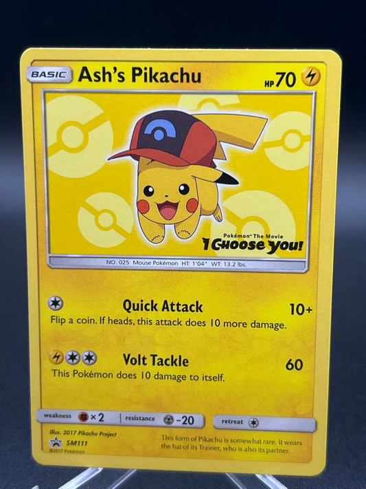 Pokémon TCG: 2017 Ash's Pikachu SM111 SM: Promos
