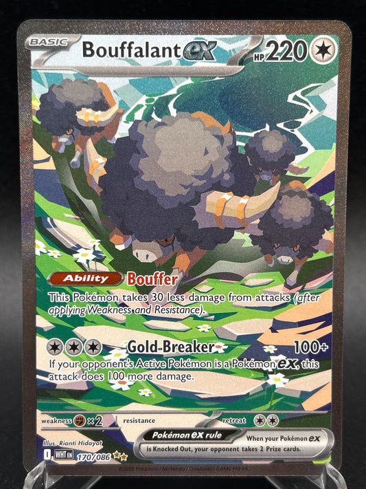 Pokémon TCG: 2025 Bouffalant ex - 170/086 - SV: White Flare