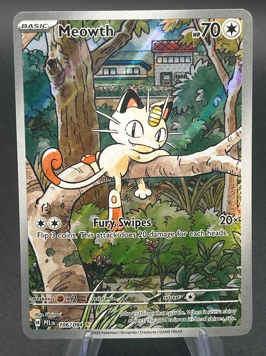 Pokémon TCG: 2025 Meowth - 106/094 - PFL: Phantasmal Flames