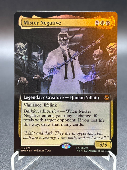MTG TCG: Mister Negative (Extended Art)(Foil) M 0274 SPM: Marvel's Spider-Man