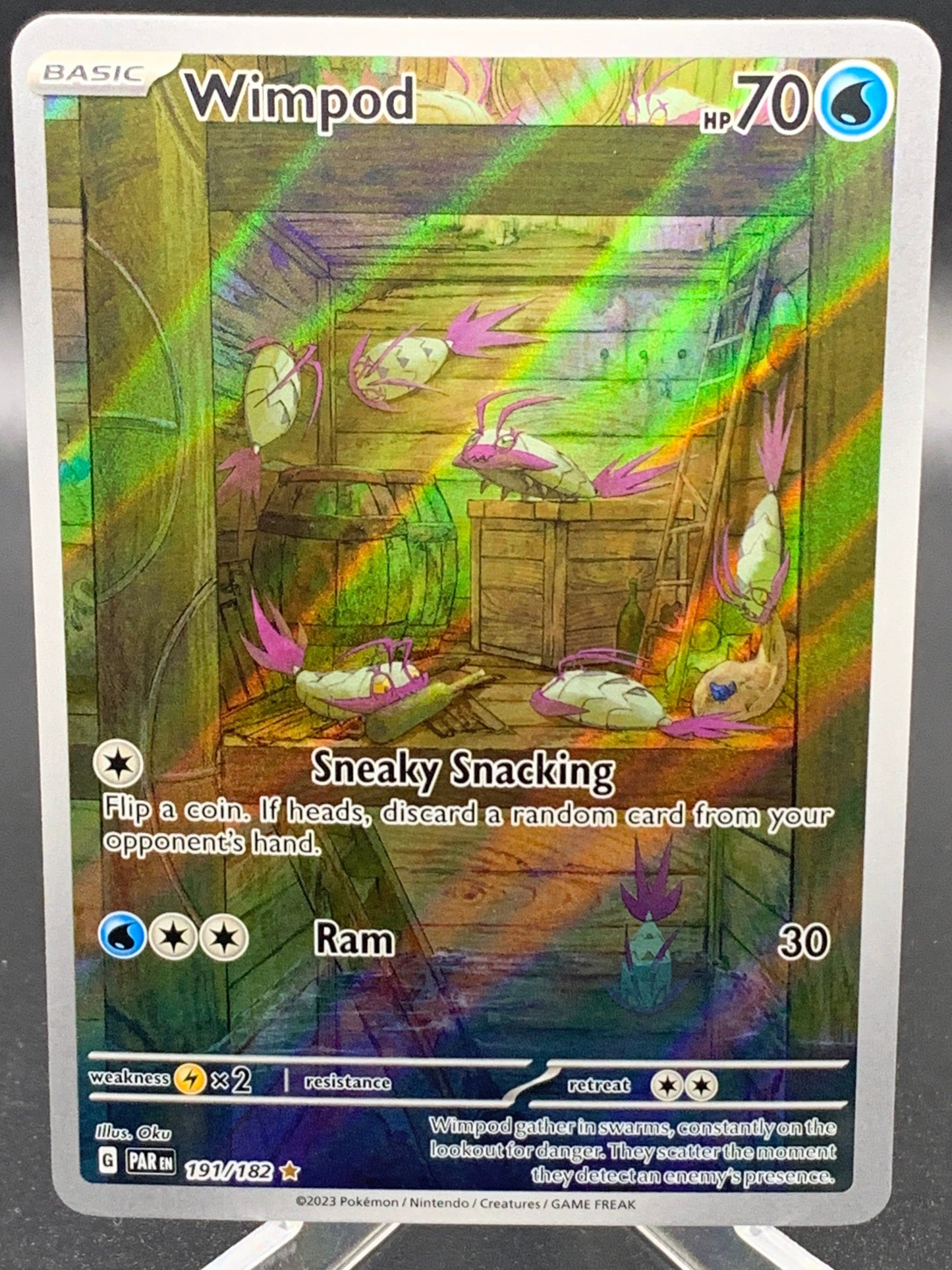 Pokémon TCG: 2023 Wimpod - 191/182 -  SV04: Paradox Rift
