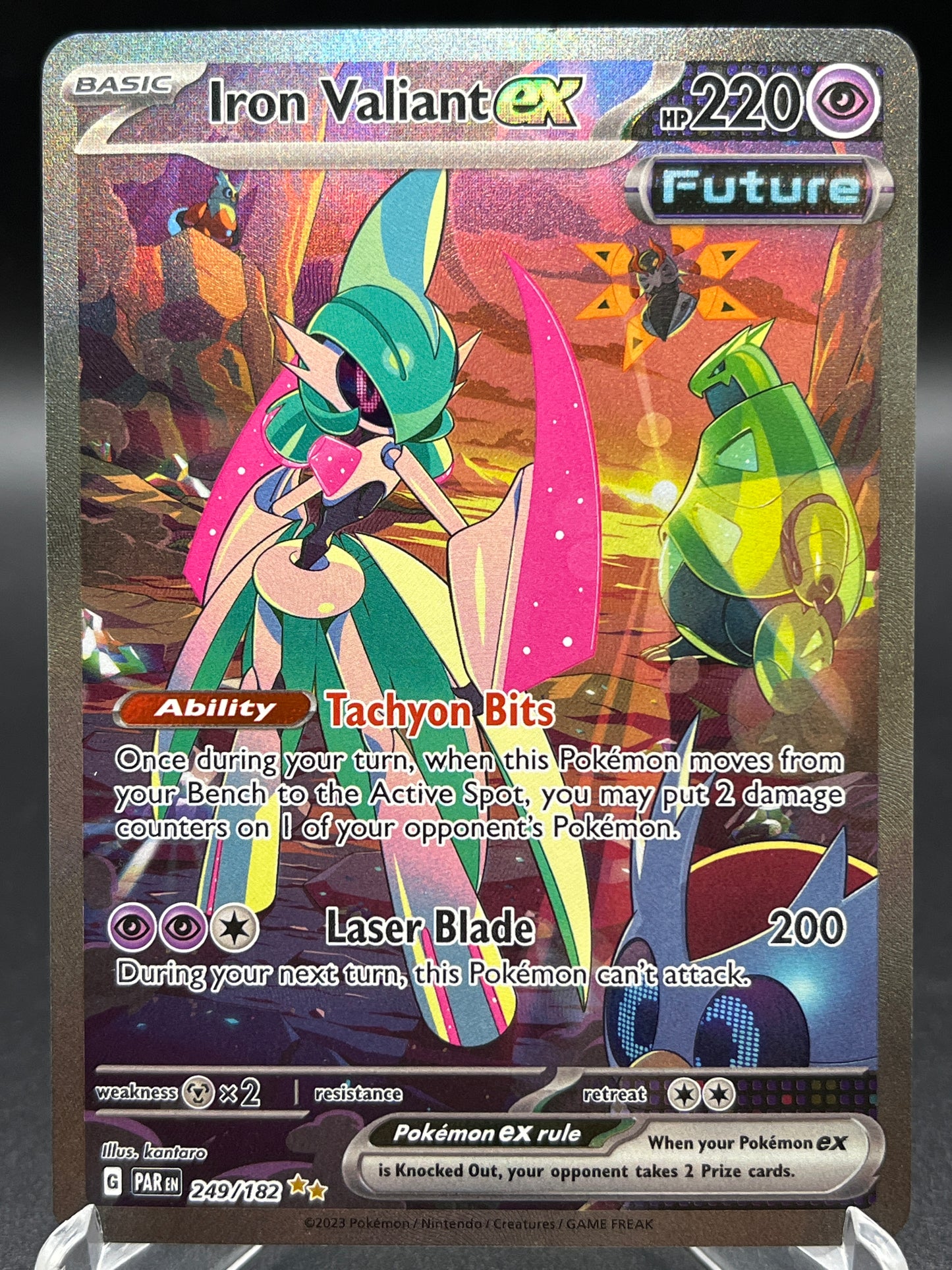 Pokémon TCG: 2023 Iron Valiant ex - 249/182 - SV: Paradox Rift