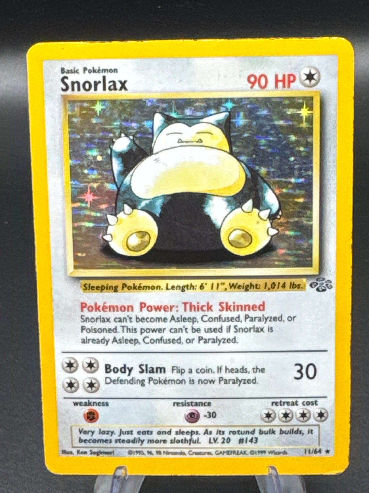 Pokémon TCG: 1999 Snorlax 11/64 Jungle Holo