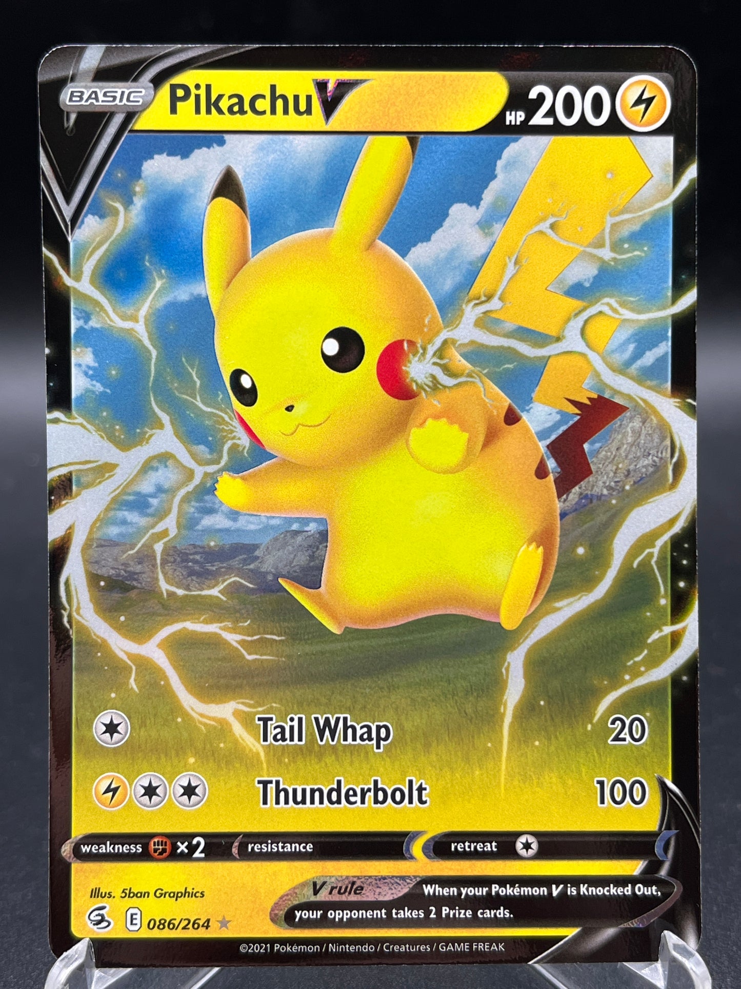 Pokémon TCG: 2021 Pikachu V - SWSH08: Fusion Strike