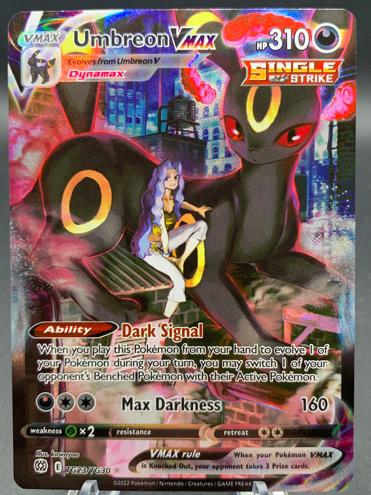 Pokémon TCG: 2022 Umbreon VMAX - TG23/TG30 - SWSH09: Brilliant Stars Trainer Gallery