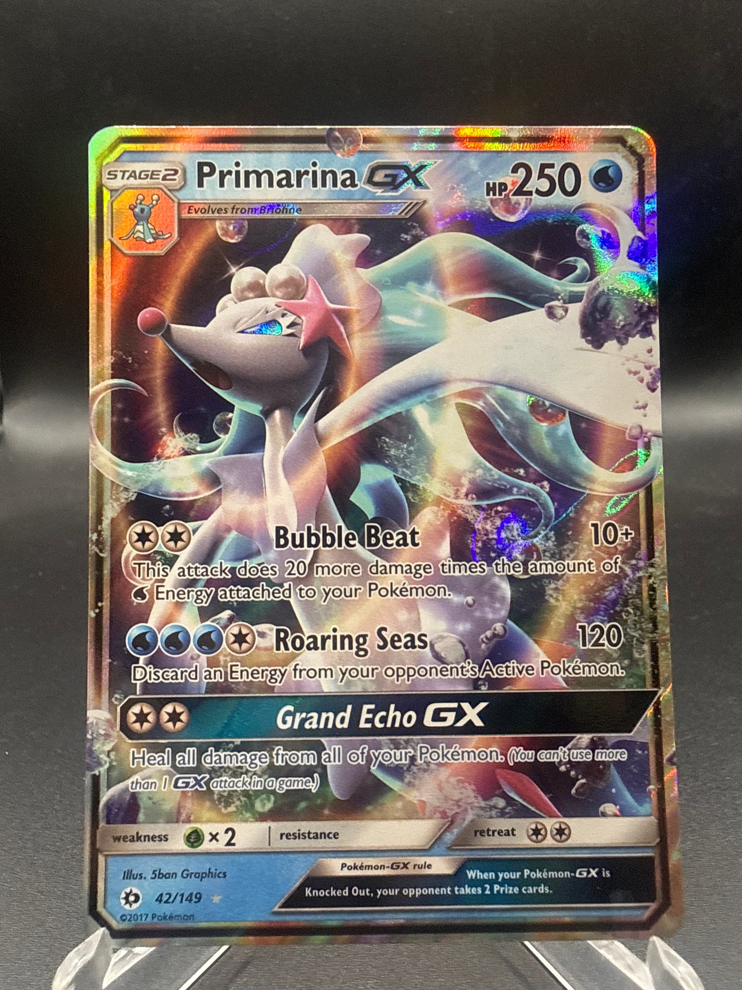 Pokémon TCG: 2016 Primarina GX 42/149 - SM: Base Set