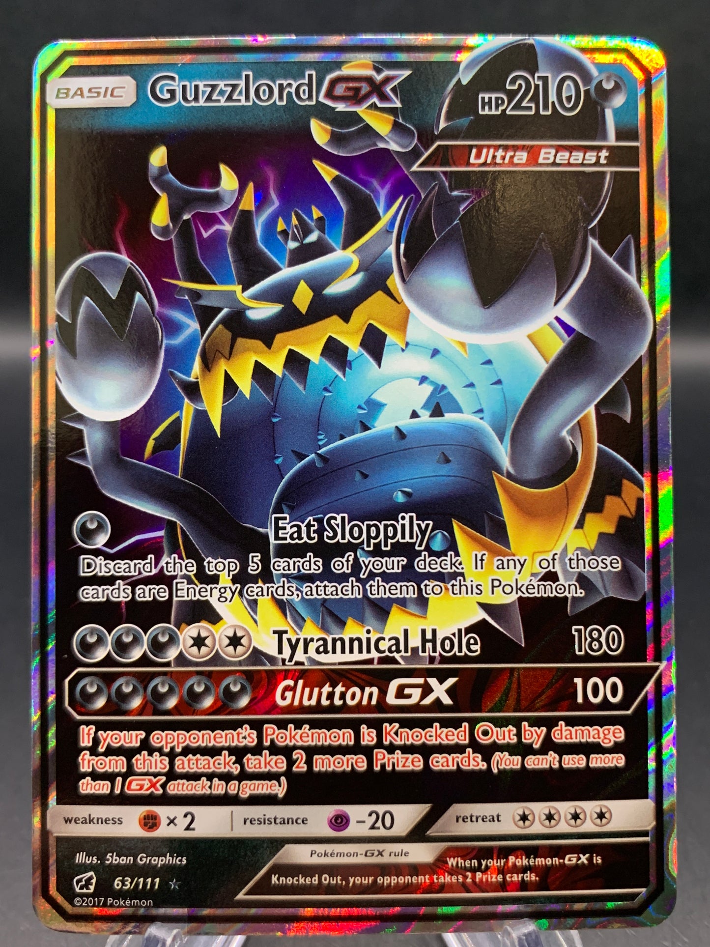 Pokémon TCG: 2017 Guzzlord GX - 63/111 - SM: Crimson Invasion