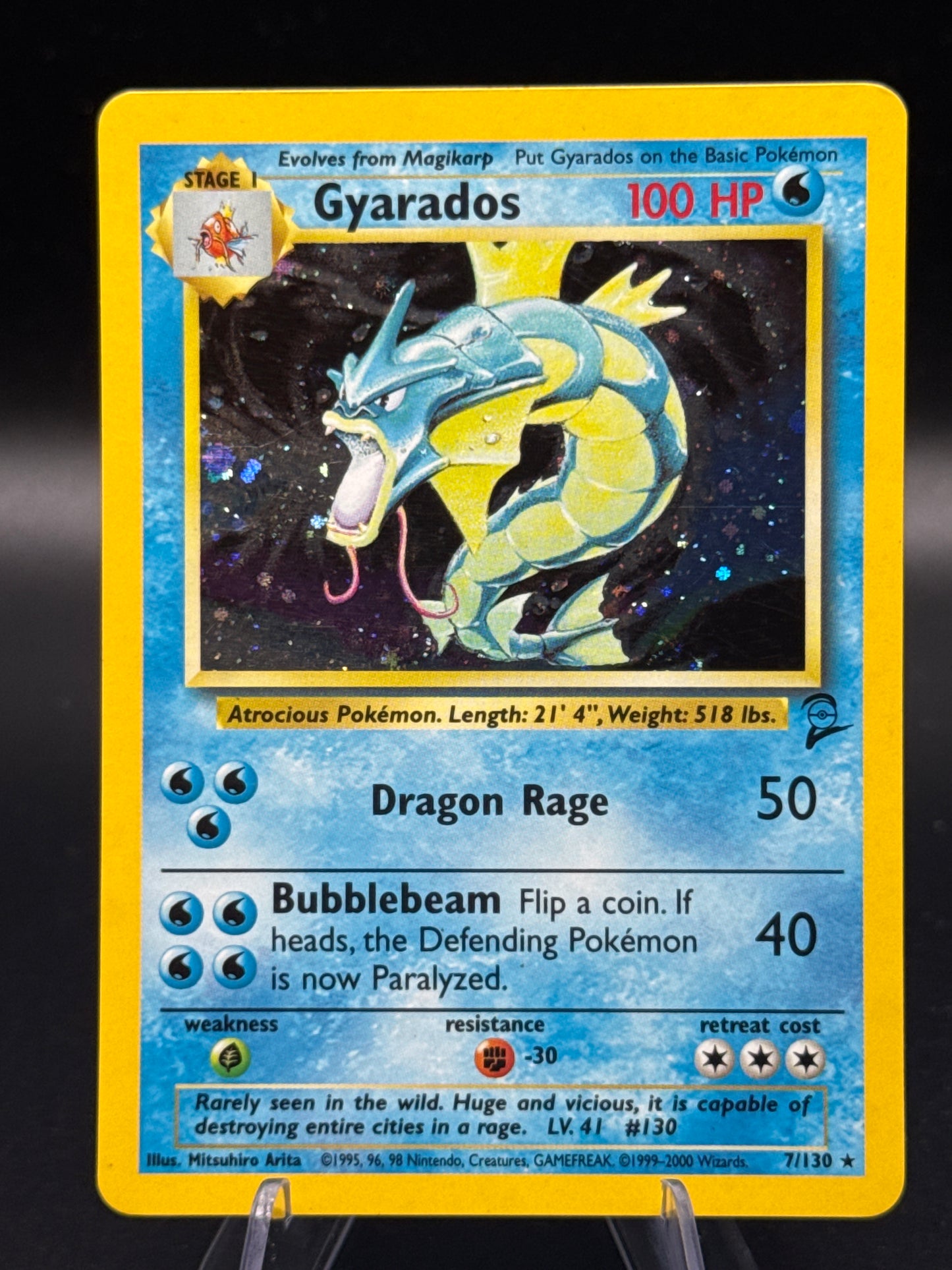 Pokémon TCG: 2000 Gyarados 7/130 Base Set 2