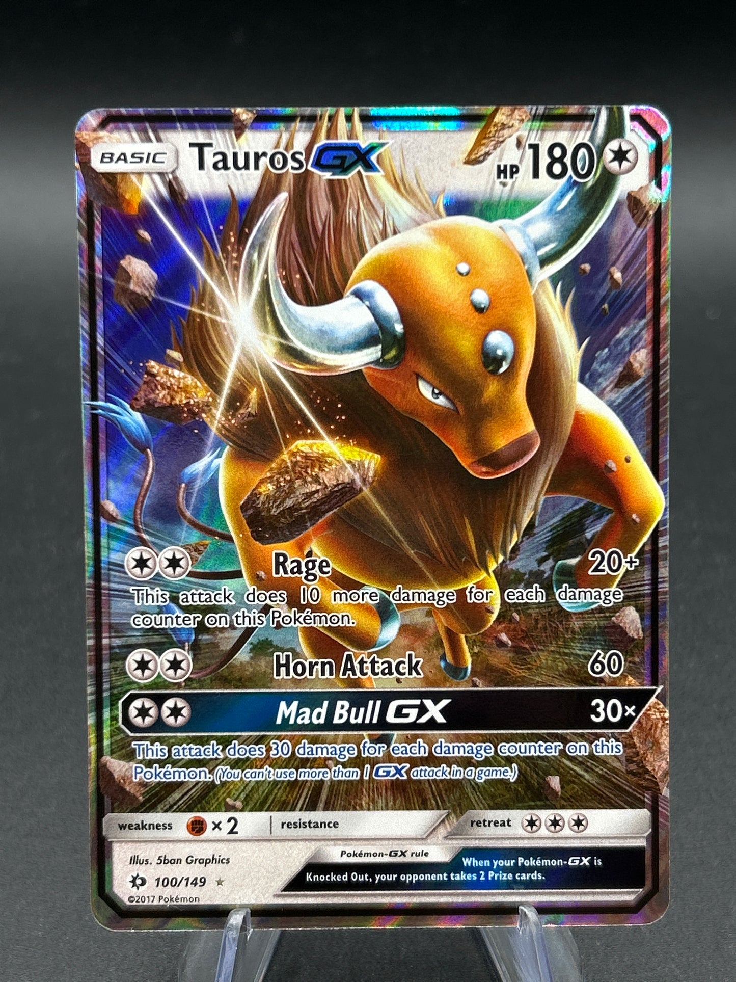 Pokémon TCG: Tauros GX - 100/149 - SM Base Set (SM01)
