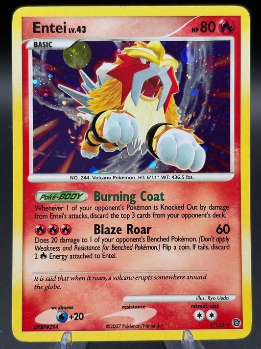 Pokémon TCG: 2007 Entei 4/132 Secret Wonders Holo