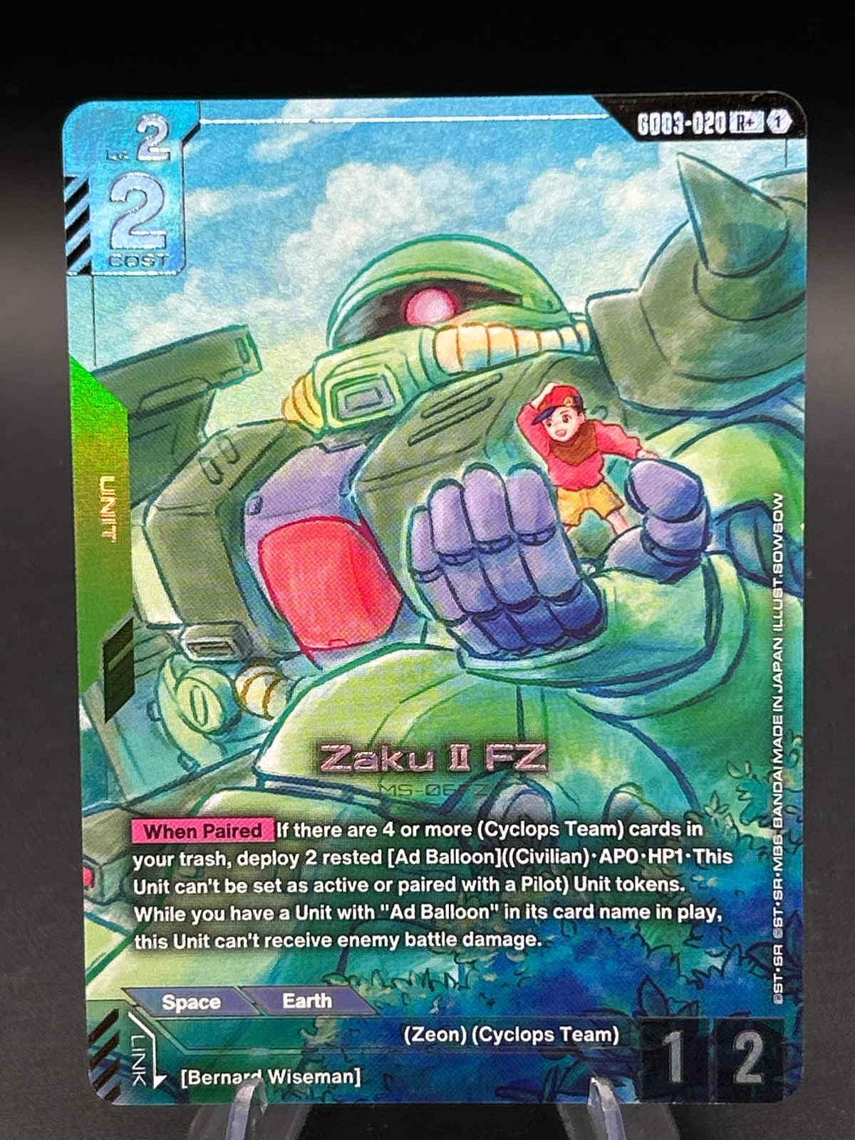 Gundam TCG: Zaku II FZ  GD03-020 - R+ - Steel Requiem (GD03)