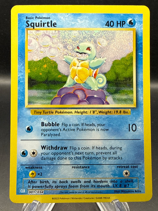 Pokémon TCG: 2023 Squirtle - 001/034 - CLB: Trading Card Game Classic Collection