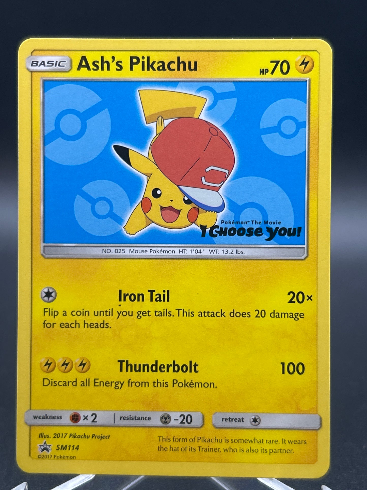 Pokémon TCG: 2017 Ash's Pikachu SM114 - SM: Promos