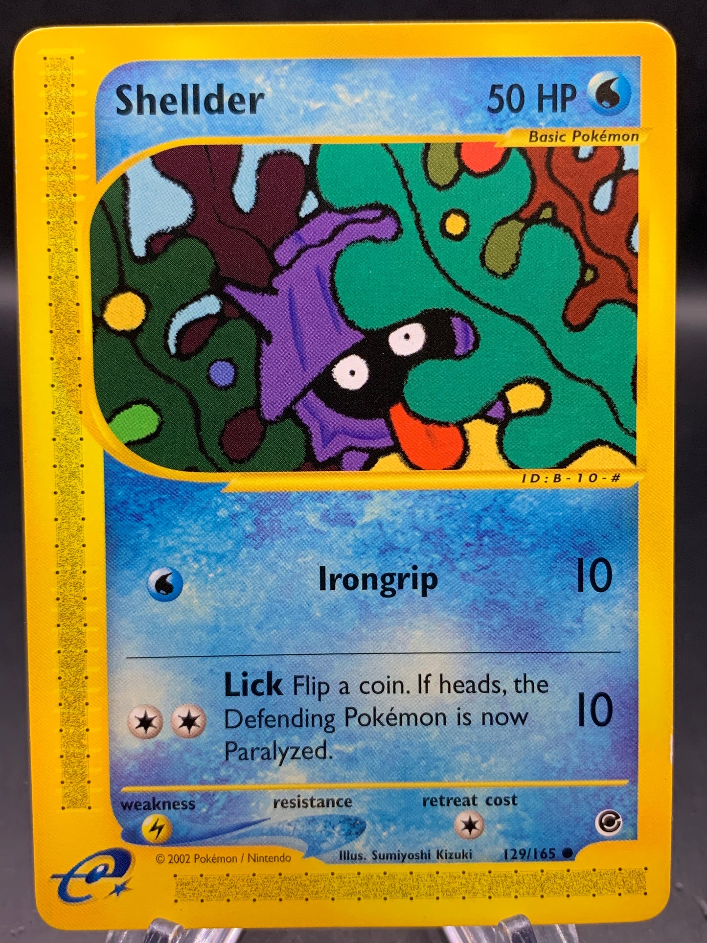 Pokémon TCG: 2002 Shellder - 129/165 - Expedition Non-Holo
