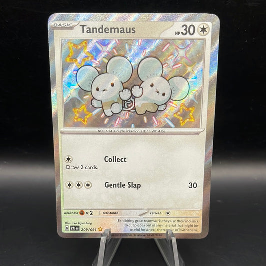 Pokémon TCG: 2024 Tandemaus 209/091 S&V Paldean Fates Baby Shiny