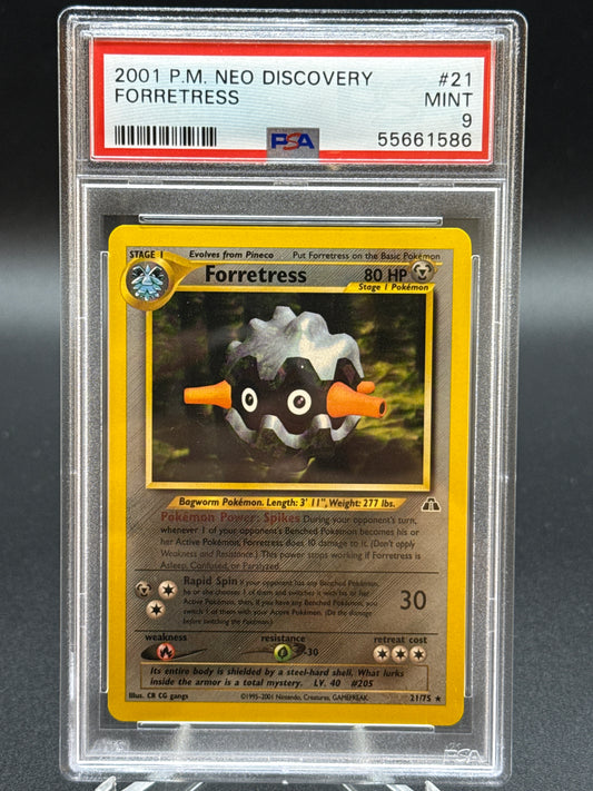 PSA 9 Pokémon TCG: 2001 Forretress 21/75 - Neo Discovery