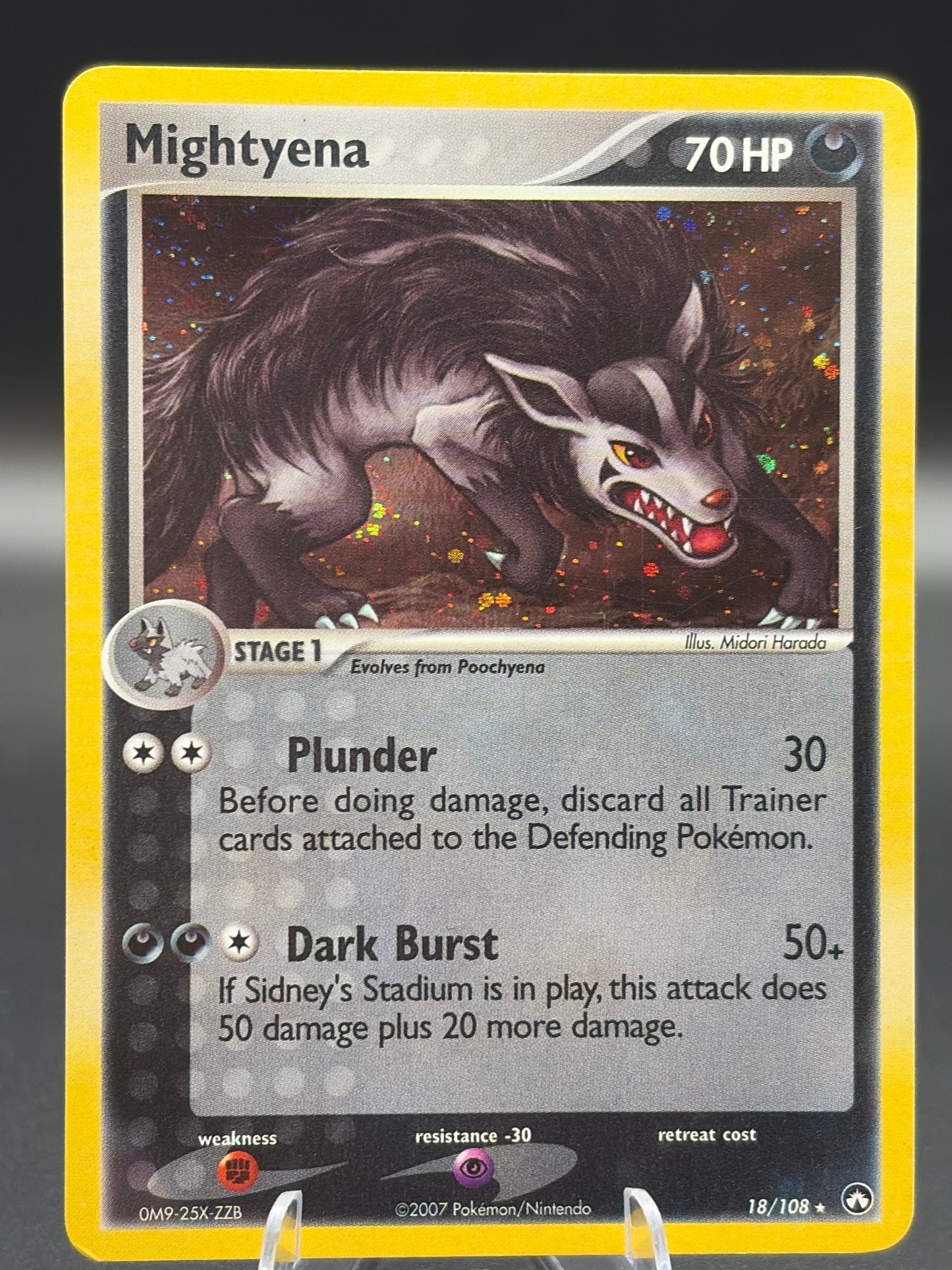 Pokémon TCG: 2007 Mightyena - EX Power Keepers (PK)
