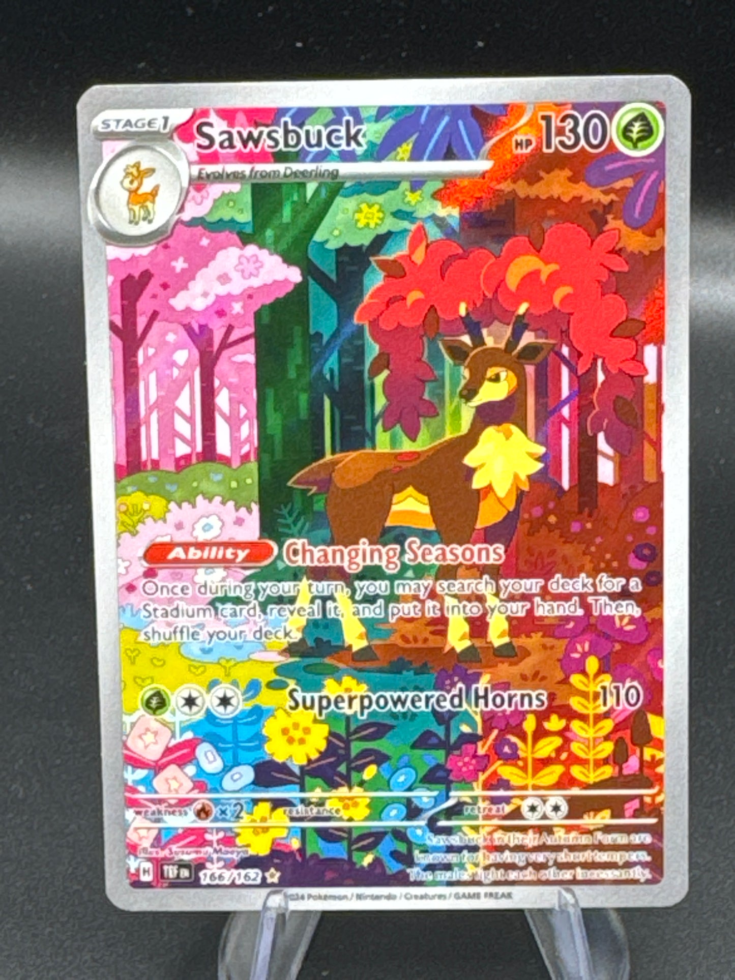 Pokémon TCG: 2024 Sawsbuck 166/162 S&V: Temporal Forces